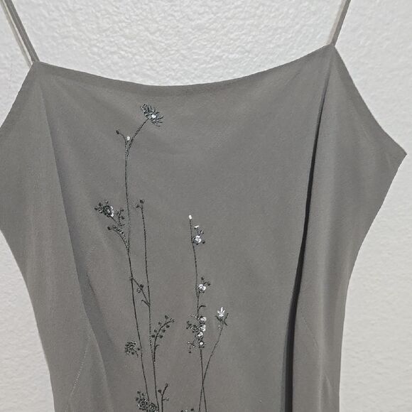 Banana Republic y2k Green Buttoned Slip Dress for Cocktail - Picture 4 of 9